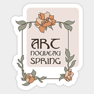 Art Nouveau Spring Sticker